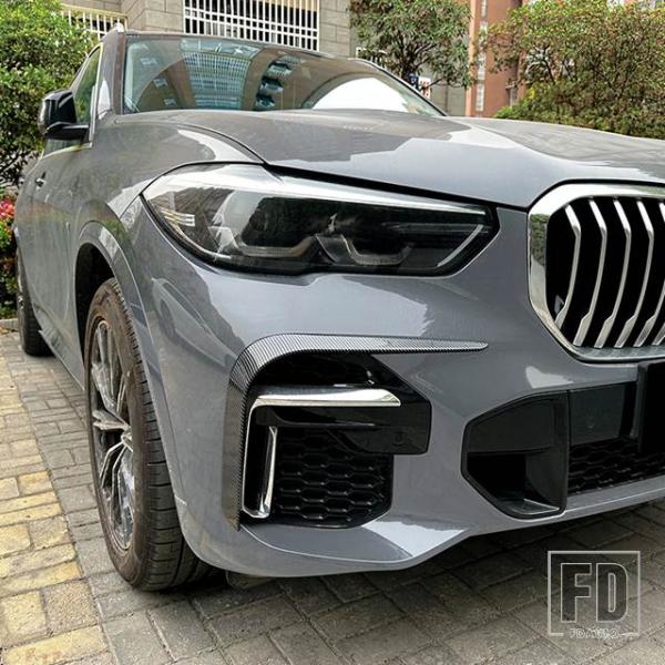 【並行輸入品】BMW X5 G05 M50I M50D 40I 30D M SPORT 2019-23 フロントバンパー エアベントトリム フォグランプ インテ