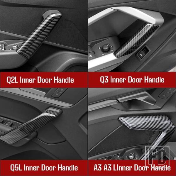 【並行輸入品】アウディ Q2L/Q3/Q5L/A3/A3L 2018-2024 用 ドアハンドル装飾パネル トリム カスタム