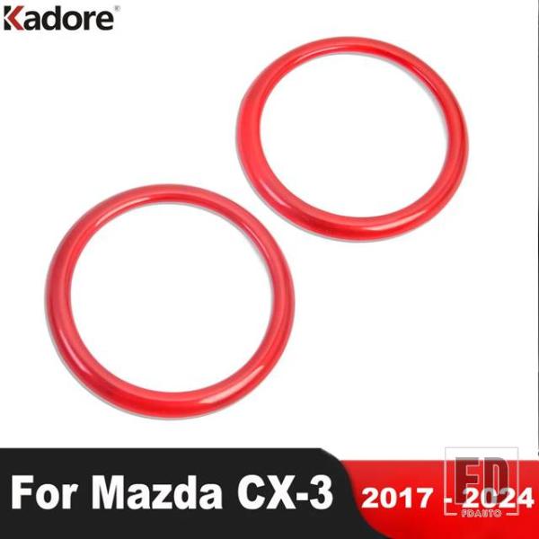 【並行輸入品】マツダ CX-3 CX3 2017-2020-24 カーダッシュボードドアオーディオステレオスピーカーカバートリム
