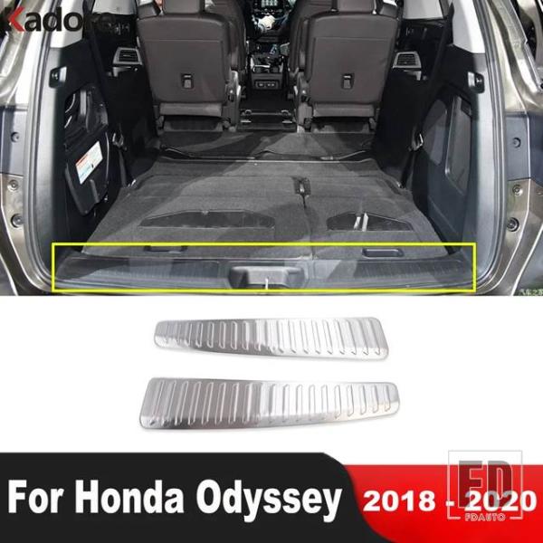 並行輸入品 ホンダ オデッセイ 2018 2019 2020 ステンレス トランク バンパー コーブ トリム テールゲート ドア シルプレート ガードパッド