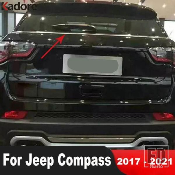 【並行輸入品】ジープ コンパス 2017-21 用 リアウィンドウカバートリム カーテールゲートウィンドウ リップモールディングストリップ