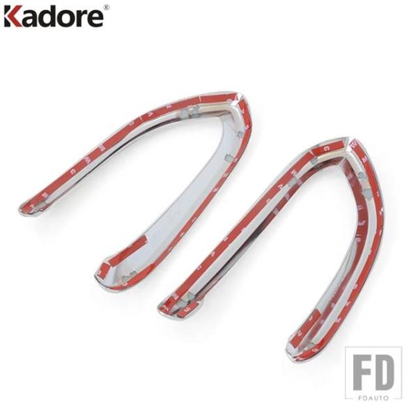 【並行輸入品】フィアット500X 2014-18用フロントフォグライトランプカバートリムヘッドフォグライトアイブロウアイリッドトリム