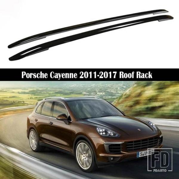 並行輸入品 ポルシェ カイエン ターボ S 2011-2017用 ルーフラック レールバー キャリアキャリアバー トップクロスバーラック レールボックス 合金