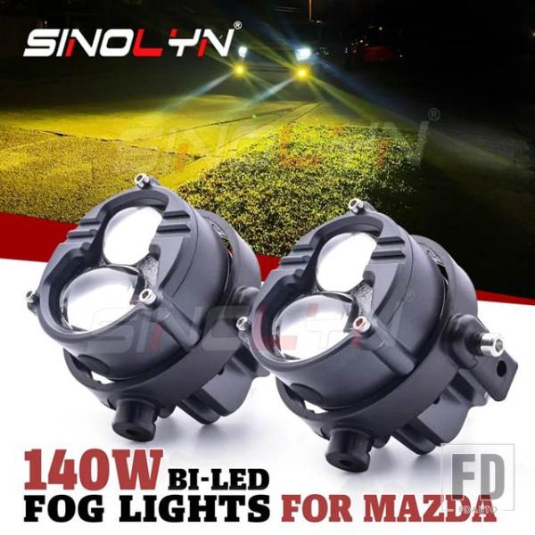 【並行輸入品】マツダ BI LED フォグランプ 6/ 2 3 5/CX7/CX5/アクセラ/MX5 LED PTF ダイオードフォグレンズプロジェクターカーア
