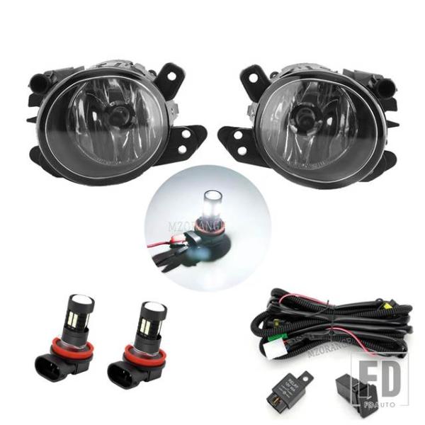 並行輸入品 メルセベンツ W219 W204 W216 W164 W221 スマート フォーツー W451 2007 - 10 用 LED フォグランプ ヘッド