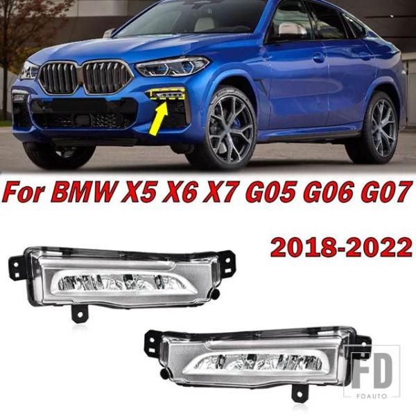 【並行輸入品】BMWフロントバンパー LED フォグランプフォグランプ X5 X6 X7 G05 G06 G07 2018-2020 SIGANL ランプ 63