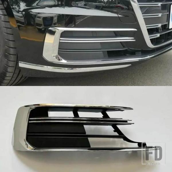 【並行輸入品】アウディ フロントバンパーグリルフォグランプカバー A8 D5 2018-2022