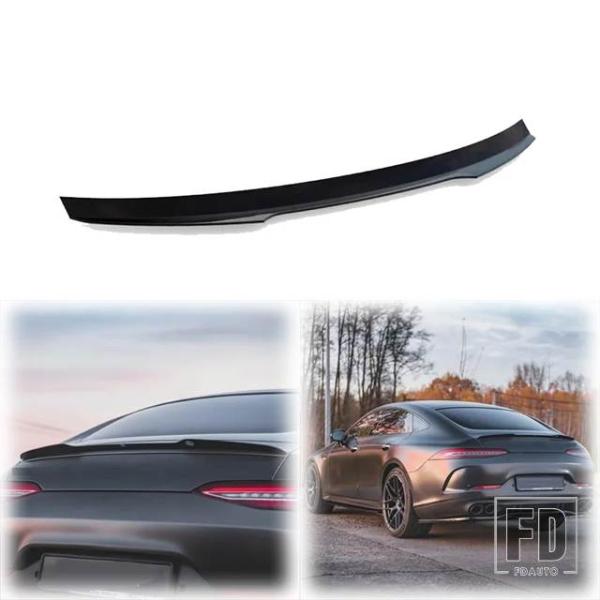【並行輸入品】2018 2024 メルセデス ベンツ X290 AMG GT 4 ドアクーペリアウイングリップスポイラーカバーカーボンの外観