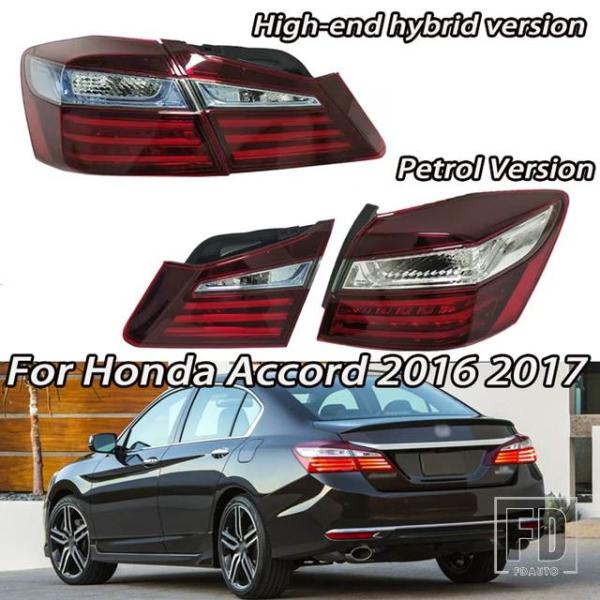 【並行輸入品】ホンダ 左/右カーアクセサリーテールライトアセンブリ アコード 2016 2017 ブレーキライトウインカーテールライトフォグランプ