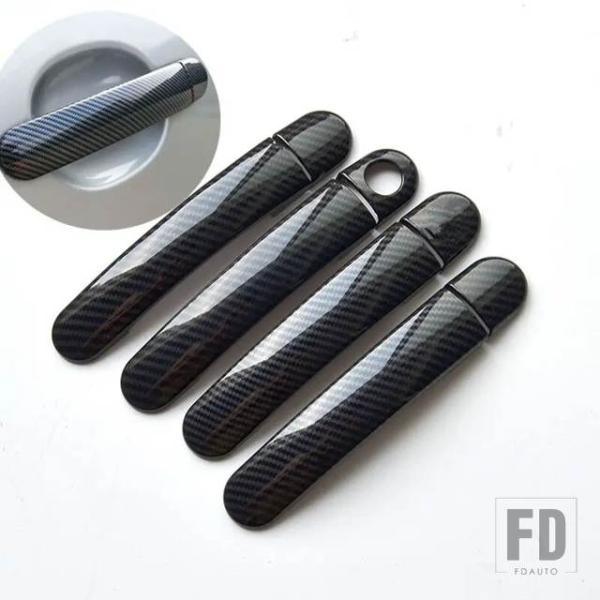 【並行輸入品】アウディ TT 8N MK11998-2006 A2 1999-2005  クロームカーボンドアハンドルカバーカーアクセサリースタイリングステッカ