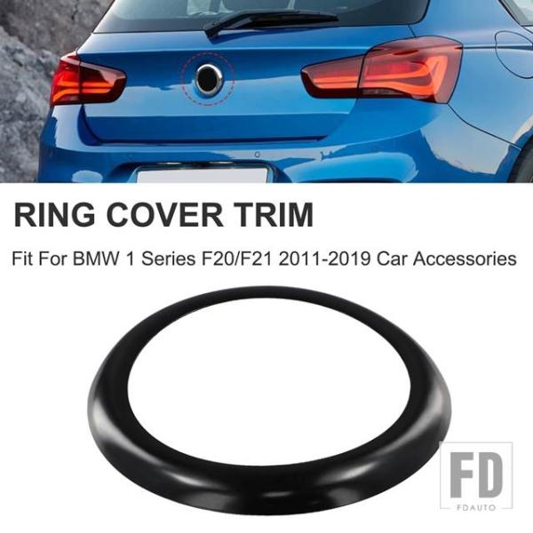 並行輸入品 BMW 1シリーズ F20 F21 2011-2019 ガソリン114I 116I 118I 120Iモデル用 ブラックリアブートバッジリングカバー