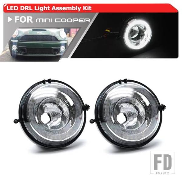 【並行輸入品】MINI COOPER用LED DRLフォグランプデイライト E4 CE LEDデイタイムランニングライトランプR55 R56 R57 R58 R