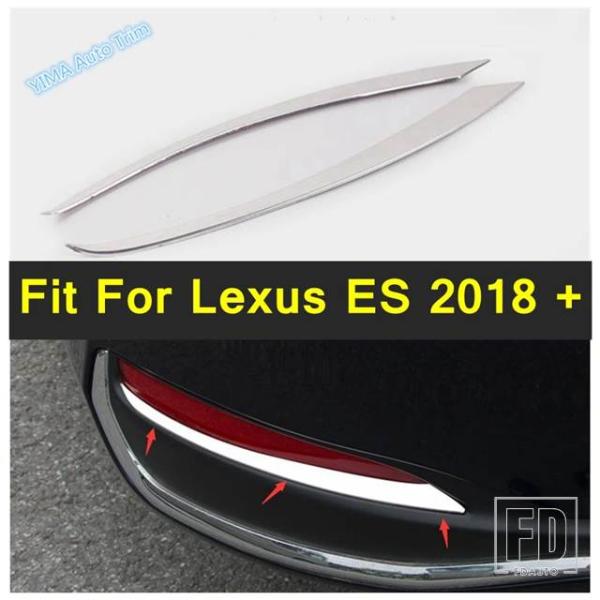 【並行輸入品】レクサス ES 2018 - 2023 オートスタイリング リアバンパー フォグランプ ランプ まぶた アイブロウ 装飾パネル ストリップ カバー