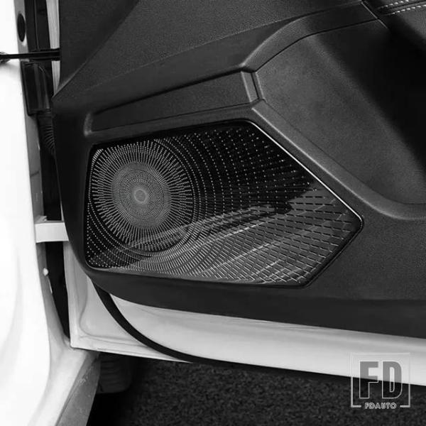 【並行輸入品】アウディ A3 8Y 2021-2022 ドアパネル オーディオスピーカーパネルカバー 装飾トリム ステンレス ステッカー