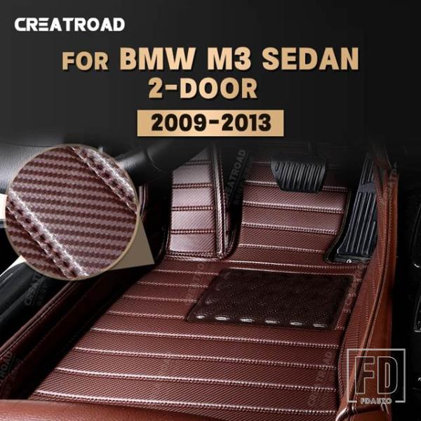 【並行輸入品】セダン BMW M3 2ドア 2009-2013 カスタム フロアマット 10 11 12フィートカーペットカバー オートインテリア INTE
