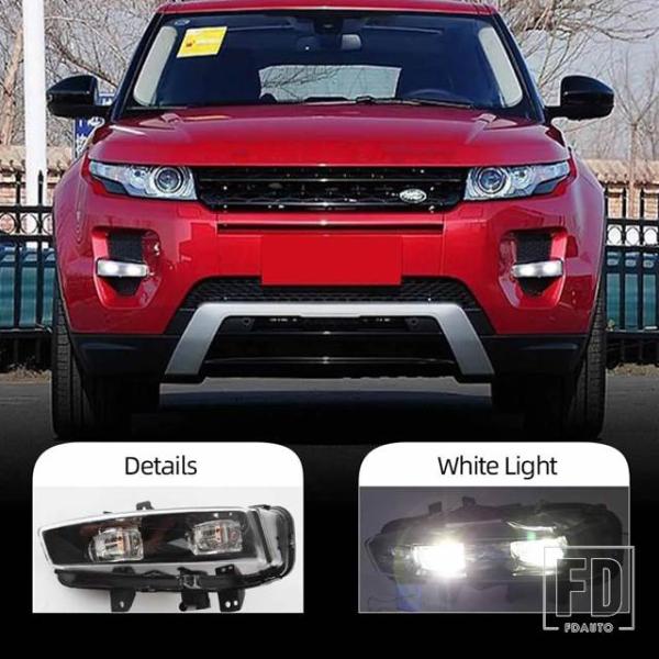 【並行輸入品】ランドローバー用フロントフォグランプ レンジローバーイヴォーク 2011-16 LEDヘッドライトフォグランプ