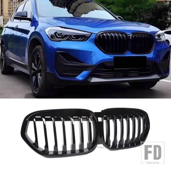 【並行輸入品】BMW F48 LCI X1 2020-2022　フロントグリルグリル チューニングアクセサリー ABSグリル