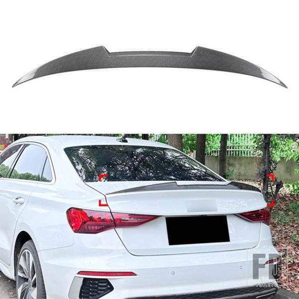 【並行輸入品】アウディ A3 S3 RS3 8Y セダン 2021-2025リアスポイラー リアウィング トランクスポイラー デッキリッド リッド トリム スプ