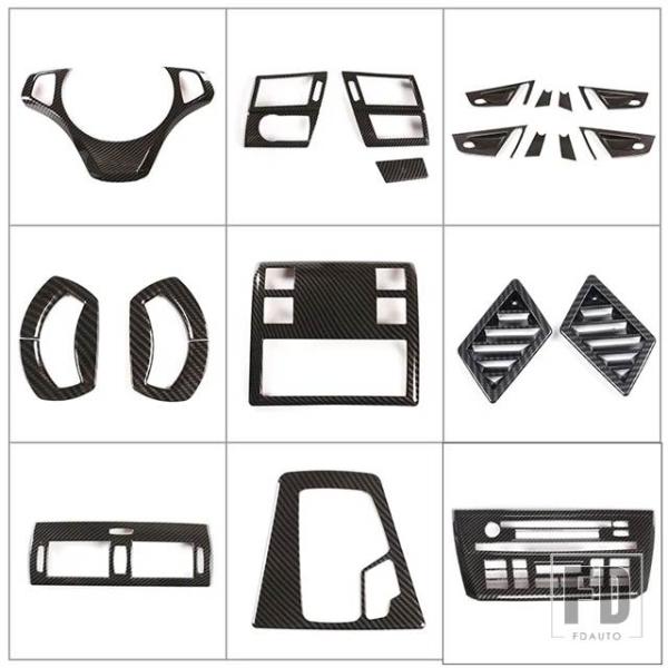 【並行輸入品】BMW X3 E83 2006-2010用 ABSカーボンパターンインナードアボウルカバーガラスリフティングフレームインテリアアクセサリー
