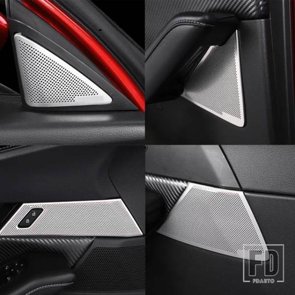 【並行輸入品】マツダ CX-30 CX30 2019-2024 2025 LHD ドアスピーカー オーディオ スピーカー デコレーション カバー トリム