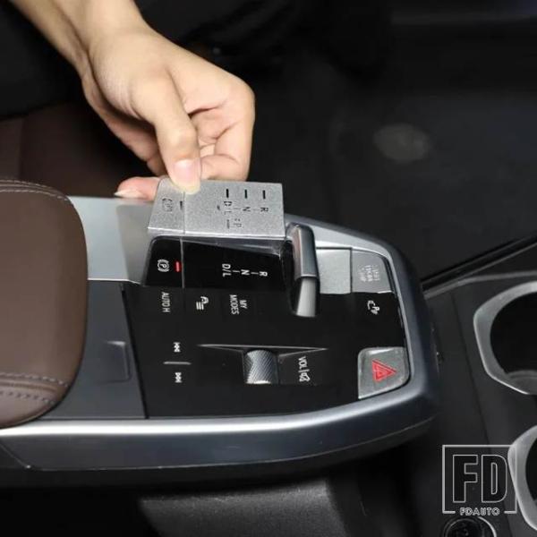 並行輸入品 BMW X1 U11 2023-2024 合金 カーセンターコントロールギア ダブルフラッシュボタン 装飾インテリアカーアクセサリー