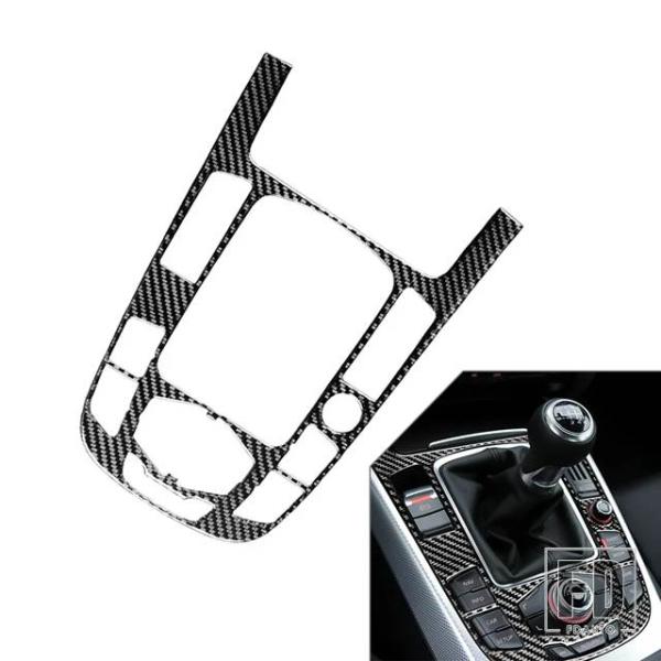 【並行輸入品】プロテクター インテリア ギアシフトパネル シフトノブカバー 1個 アウディ SQ5 8R 2010-2018 カーボンエポキシコーティング ソフ