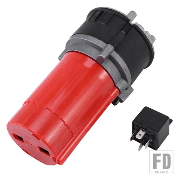 並行輸入品 125DB 12V レッド ディキシー カートランペットエアホーン DIXIE ミュージカルエアホーン デュークスオブハザード ジェネラルリートラッ
