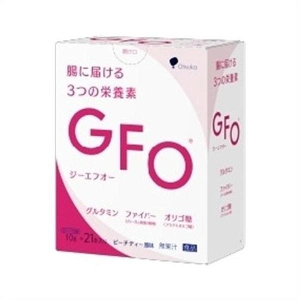 【訳あり品：店頭長期在庫品の為】GFO　ピーチティー風味　10g×21本入り【返品・交換不可】