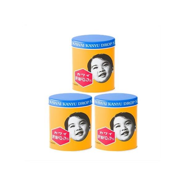 肝油ドロップ 300粒3缶セット⭐︎週末値下げ中 送料無料 【第(2)類医薬品】［3個セット］カワイ肝油ドロップS 300粒