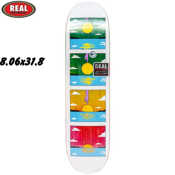 リアル 8.06インチ スケボー デッキ REAL SKATEBOARDS SILVA