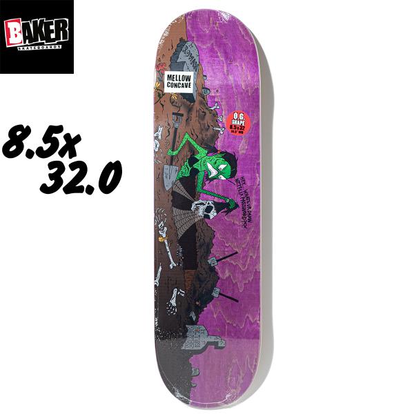 BAKER（ベイカー） 8.5インチ スケボー デッキ ネックフェイス BAKER