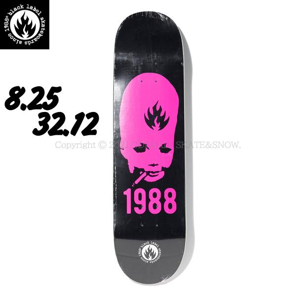 BLACK LABEL THUMB HEAD 8.25 ブラックレーベル スケボー デッキ 