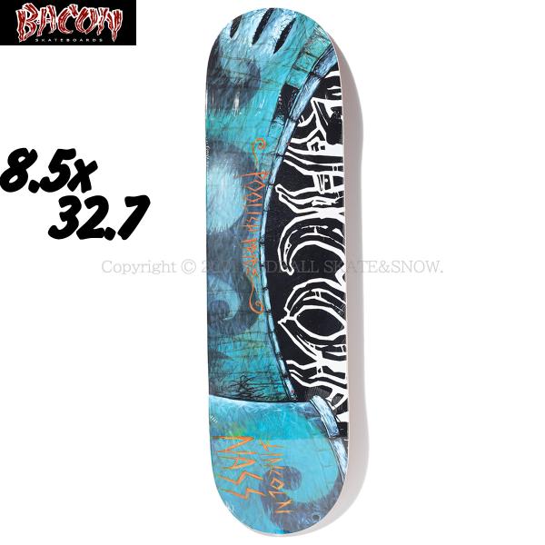 ベーコン 8.5インチ スケボー デッキ BACON SKATEBOARDS Lincoln Nass