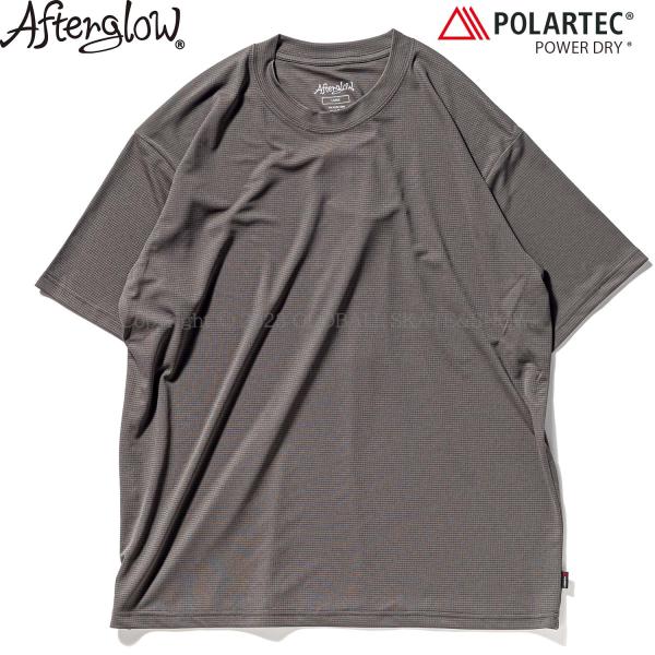 AFTERGLOW PD BASIC S/S T-SHIRTS SLATE GRAY アフターグロー パウダードライ ベーシックTシャツ