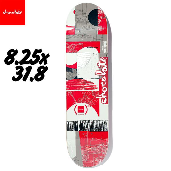 スケートボードデッキ　スケボーデッキ　チョコレート　8.25インチ　新品未使用 CHOCOLATE チョコレート 8.25インチ スケボー デッキ (RED