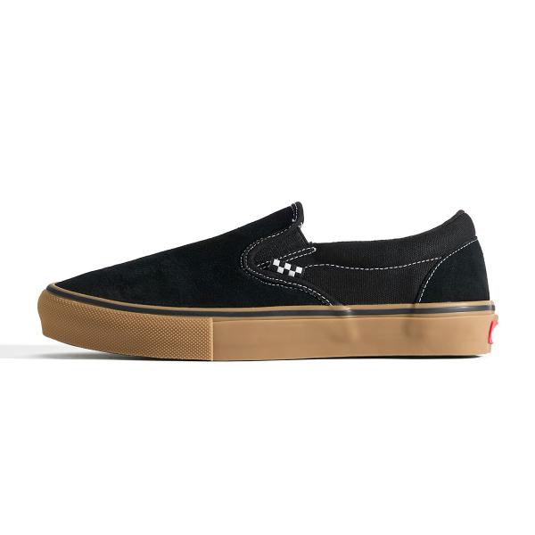 VANS SKATE SLIP-ON BLACK/GUM/WHITE VN000EG5B9K バンズ スニーカー スケートスリッポン スケボー シューズ