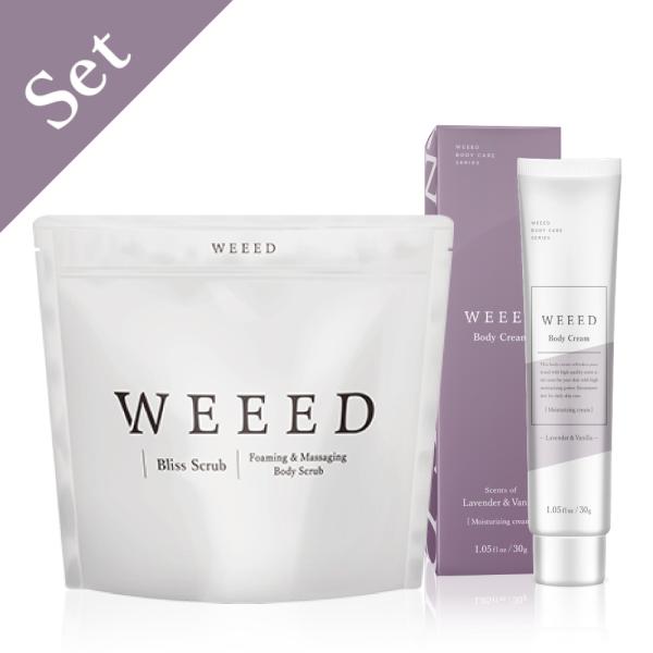 「WEEED ブリススクラブ」は薬用成分配合で、皮膚の洗浄・殺菌・消臭。汗臭及びにきびを防ぎます。「WEEED ボディクリーム」はスクラブご愛用者さまにお寄せいただいた声から誕生したボディクリームです。※この商品はポスト投函に対応しています...