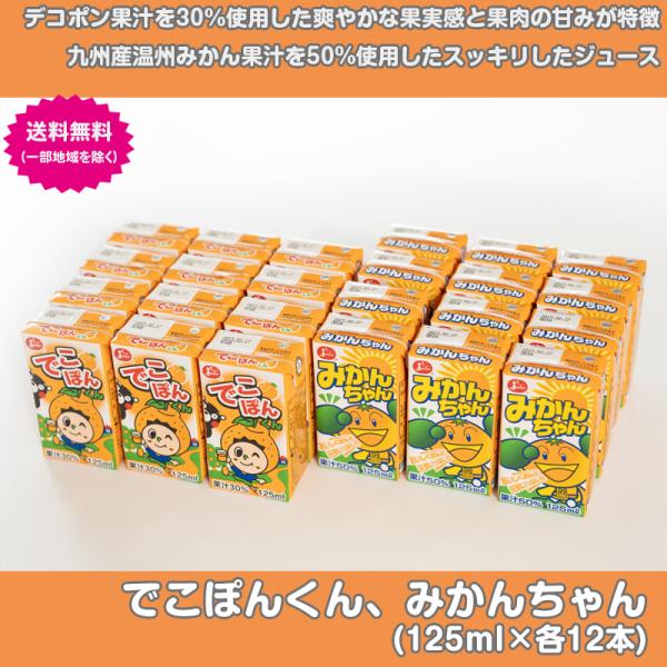 限定10セット】でこぽんくんとみかんちゃん (125ml×各12本