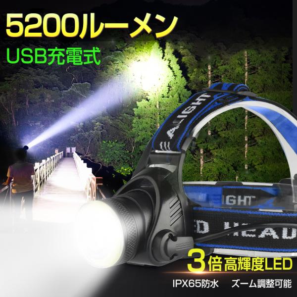 ヘッドライト★災害時の備えに LAD WEATHER ヘッドライト 充電式 センサー搭載 LEDヘッドライト