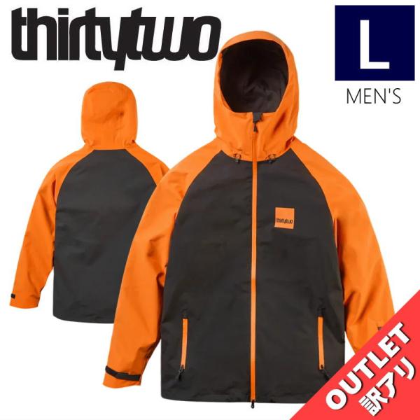 【アウトレット】25-26 THIRTYTWO GATEWAY JKT BLACK ORANGE Lサイズ メンズ スノーボード スキー スノボウェア ジャケット JACKET