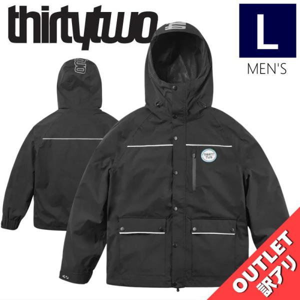 【アウトレット】25-26 THIRTYTWO INTROVERT JKT BLACK Lサイズ メンズ スノーボード スキー スノボウェア ジャケット JACKET