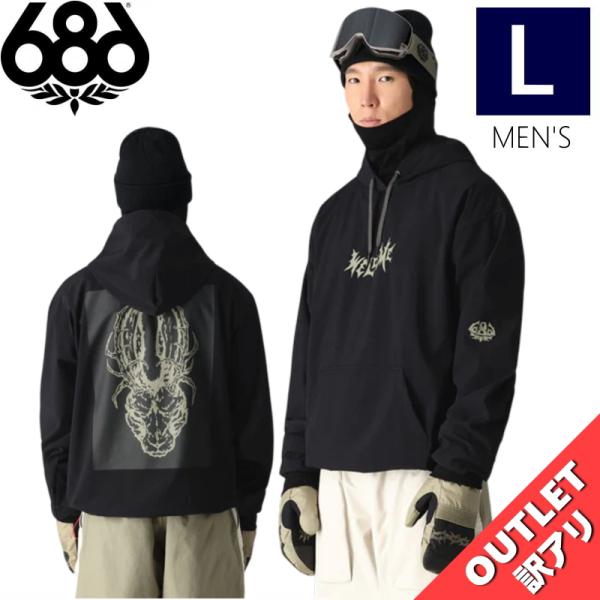 686 ブラック フード付きウェア 686（シックスエイトシックス） 【アウトレット】24-25 686 WATERPROOF