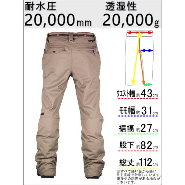 ◇ 21-22 L1 THUNDER PNT Clay Mサイズ メンズ エルワン スノーボードウェア サンダーパンツ PANT 日本正規品