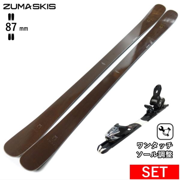 フリースキーのスタンダードな80mm台のセンター幅と前後に大きく入ったロッカーによって整地でのキレのあるターンと軽快な操作性が楽しめる!!特殊なノーズ形状は低速時はロッカーによって有効エッジが短く、高速ターンによって板が倒れこむと有効エッジ...