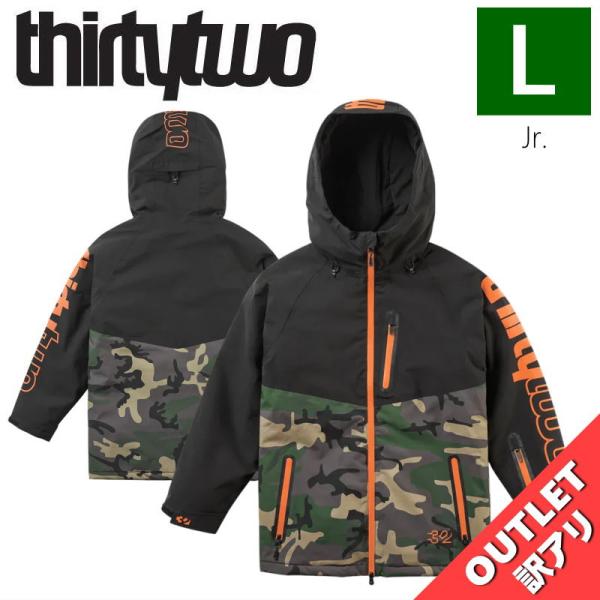 【アウトレット】25-26 THIRTYTWO YOUTH GRASSER INSULATED JACKET Lサイズ  子供用 スノーボード スキー スノボウェア