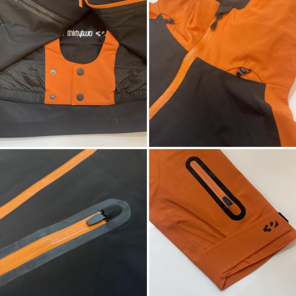 THIRTYTWO GRASSER JKT �J���[:BLACK ORANGE 23-24 �T�[�e�B�c�[ �W���P�b�g JACKET �����Y �X�m�[�{�[�h �X�L�[ �X�m�{�E�F�A �^���� ���{���K�i �� ���i�摜3