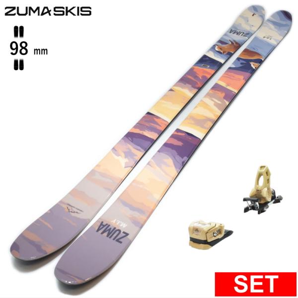 超軽量!!フリーランからパウダー、フリースタイルまで対応するマルチなツインチップスキー整地の快適なクルージングからふわふわのパウダーまでオールコンディションに対応するやや太めな98mmのセンター幅と扱いやすいソフトなフレックスによって様々な...