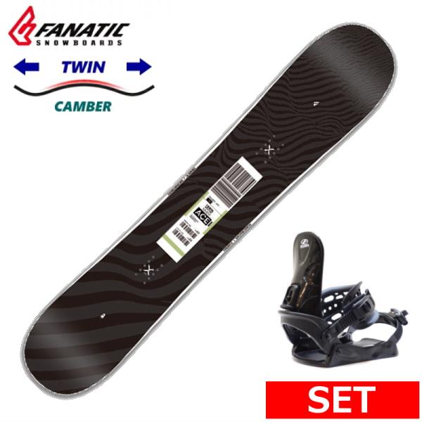 25-26 FANATIC ACE カラー:Black+ZUMA BINDING メンズ スノーボード2点セット オールラウンド カービング 型落ち 日本正規品