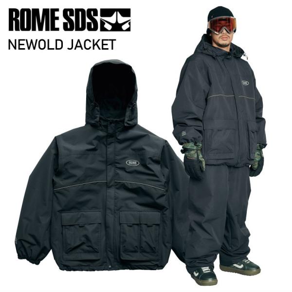 スノーボード ROME SDS NEWOLD JACKET BK S ROME SDS ☆ 25-26 ROME SDS NEWOLD JACKET BLACK ローム スノボウェア