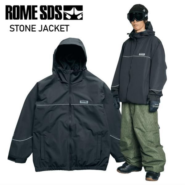 ROME SDS スノーボードウェア ROME SDS ☆ 25-26 ROME SDS STONE JACKET BLACK ローム スノボウェア